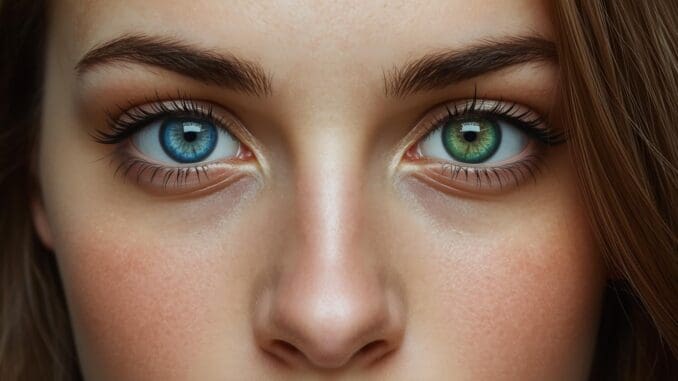 Close-up of eyes with bilateral focus representing EMDR therapy eye movement technique for PTSD treatment