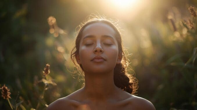 Person experiencing peace and relief after trauma therapy in Chicago